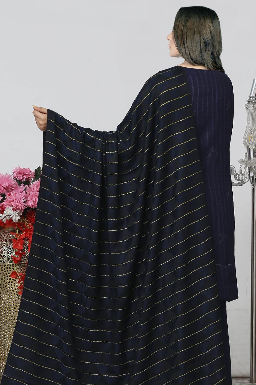 AA Fancy Peach 01- 3pcs- Wool Shawl A8
