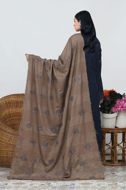 AA Peach Karandi 01- 3pcs- Velvet Shawl A5
